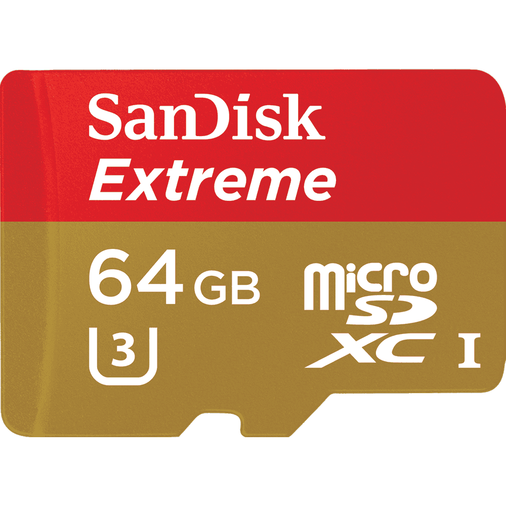 Micro SD Extreme Mobile 64GB XC + adattatore SD (V30, U3, UHS I - 90MB/s lettura, 40MB/s scrittura)