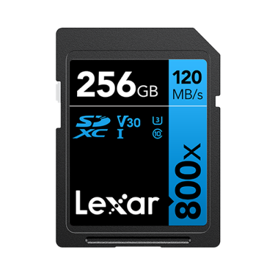 256GB LEXAR PROFESSIONAL 800X SDXC