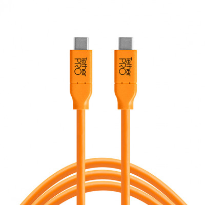 TetherPro cavo da USB-C a USB-C 4.6m arancio