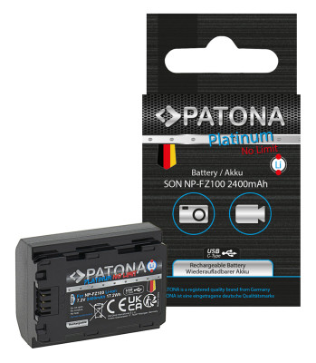 Batteria Platinum Sony NP-FZ100 con porta USB-C (A7 III, A7R III, A9)