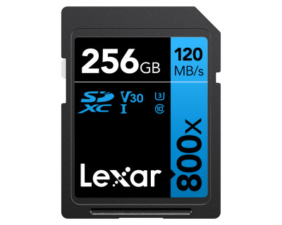 256GB LEXAR 800X SDXC