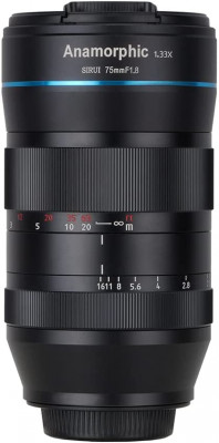 75mm lente anamorfica F1.8 1.33X APS-C (X Mount)