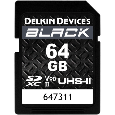 SDXC 64GB Black USH-II C10 U3 V90