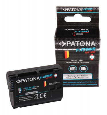 Batteria Platinum Nikon EN-EL15B (D7000 D7100 D600 D610 D800 D800E D810 D850 Z7 V1)